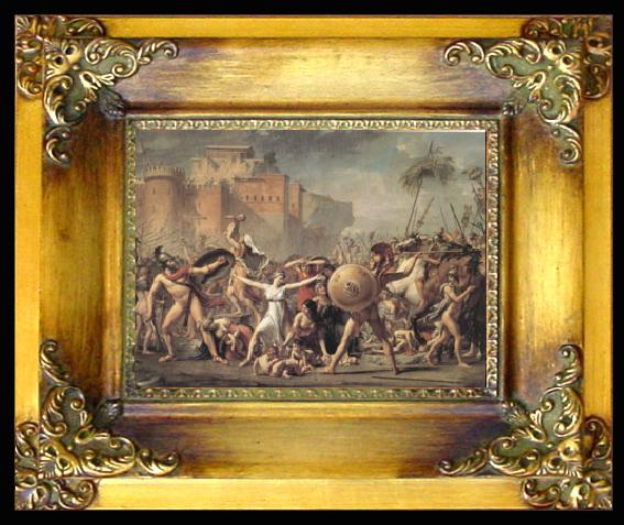 framed  Jacques-Louis  David The Intervention of the Sabine Women (mk05), Ta040